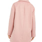 Charter Club Women's Button Front Coat Pink Size Petite S/M