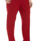Anne Klein Women's Zippered Wear to Work Pants Red Size 16