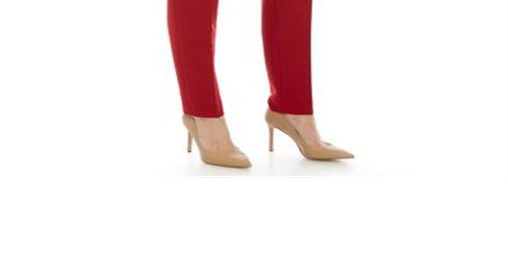 Anne Klein Women's Zippered Wear to Work Pants Red Size 16