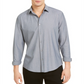 Alfani Men's Knit Long Sleeve Shirt Gray Size Small