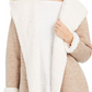 Style & Co Women's Hooded Sherpa Lined Cardigan Brown Size M