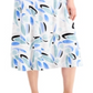 Alfani Women's Printed Fit & Flare Dress Blue Size 10 Petite