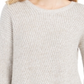 Style & Co Women's Drop Sleeve Ribbed Sweater Beige Size Petite M
