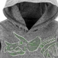 Carter's Toddler Boy's Glow Dinosaur Hooded Snow Yarn Tee Gray Size 2T