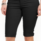 Style & Co Women's Cuffed Skimmer Denim Shorts -Black Size 4