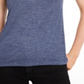 Maison Jules Women's Tie Back Solid T-Shirt Blue Size Medium
