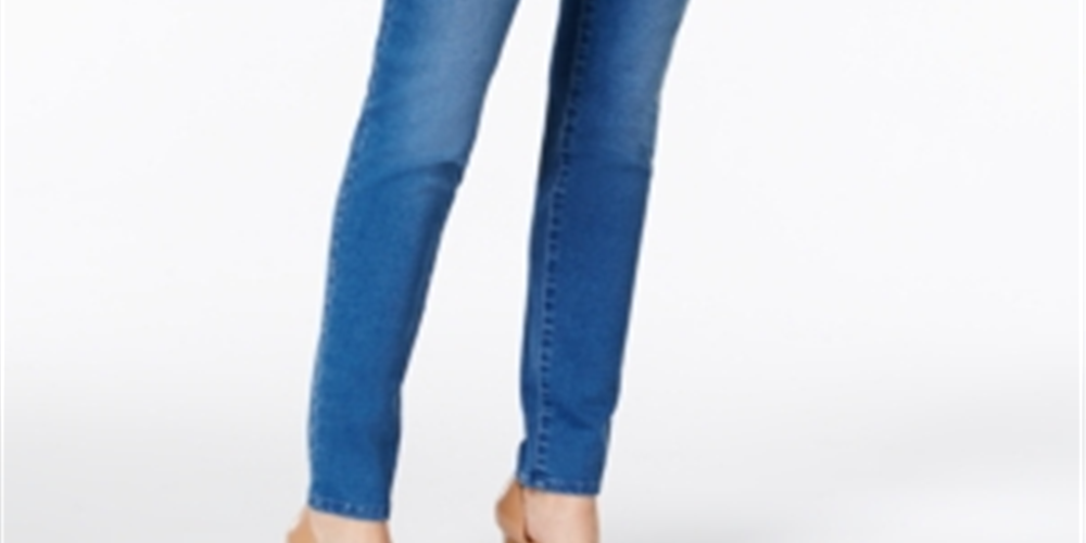 Style & Co Women's Tummy Control Skinny Jeans Blue Size -12L
