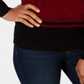 Karen Scott Women's Ribbed Mock Neck Cotton Sweater Red Size XX-Large