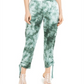 INC International Concepts Women's Tie Dye Joggers Green Size M