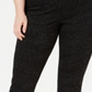 Style & CoWomen's Tonal Print Seam Front Leggings Gray Size Petite Small
