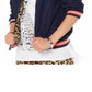 Epic Threads Big Girl's Reversible Bomber Jacket Blue Size Large