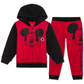Disney Toddler Boy's Mickey Mouse 2 Pc Colorblocked Hoodie & Joggers Set Red Size 2