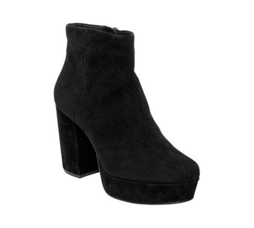 Steve Madden Women's Gratify Platform Heeled Bootie Black Size 10 M