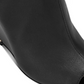 Kenneth Cole Women's Merrick 85 Shootie Leather Peep Toe Wedge Boots Black SIze 6