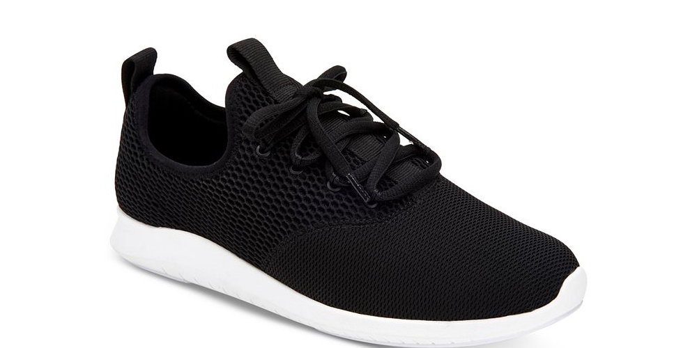 Ideology Women's Lace up Running Sneaker Black Size 9 M