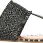 Carlos By Carlo Santana Women's Jayne Thong Sandal -Black  Size 9.5 M