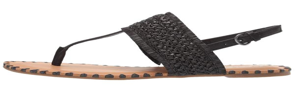 Carlos By Carlo Santana Women's Jayne Thong Sandal -Black  Size 9.5 M