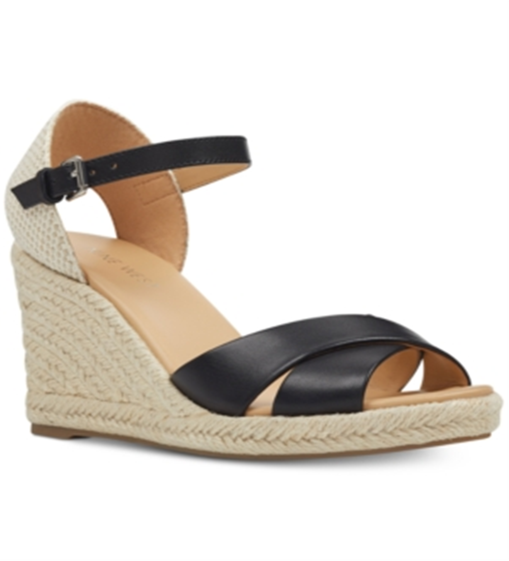 Nine West Women's Joydyn Espadrille Sandal in Black Size 5.5 Medium Black Size 5.5 M