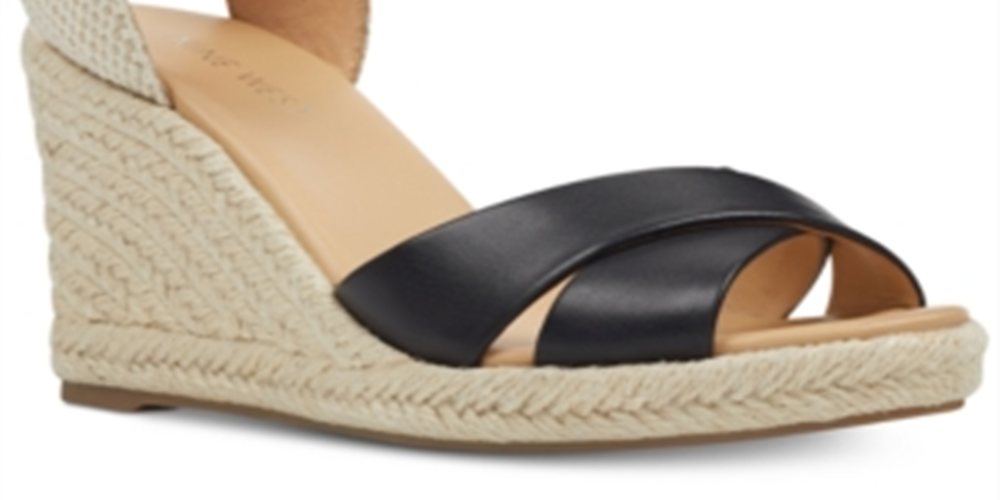 Nine West Women's Joydyn Espadrille Sandal in Black Size 5.5 Medium Black Size 5.5 M
