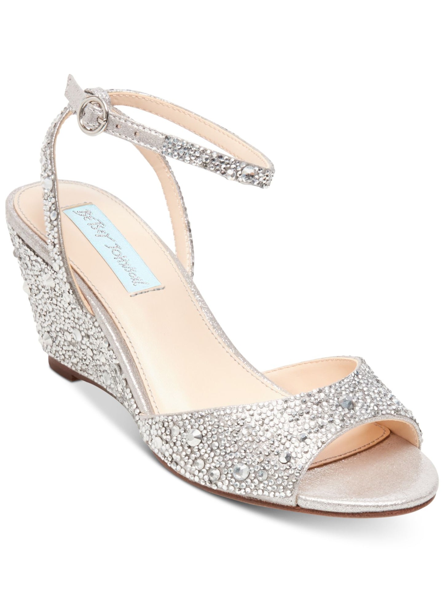 Blue by Betsey Johnson Elora Sandal Silver Size 11 M