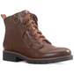 American Rag Women's Tatum Leather Studded Combat Boots Brown Size 8 M