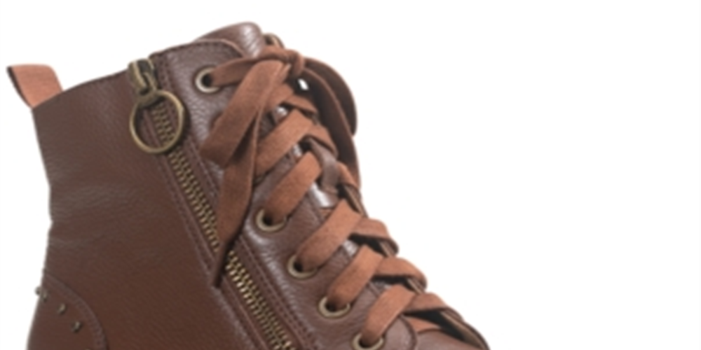 American Rag Women's Tatum Leather Studded Combat Boots Brown Size 8 M