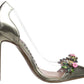 Betsey Johnson Women's Jane Fabric Pointed Toe Special Occasion Slide Sandals Yellow Size 7.5