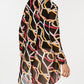 Alfani Women's Printed High Low Tunic Black Size M