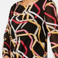 Alfani Women's Printed High Low Tunic Black Size M