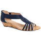 Charter Club Women's Ginifur Open Toe Casual Strappy Sandals Blue Size 8 M