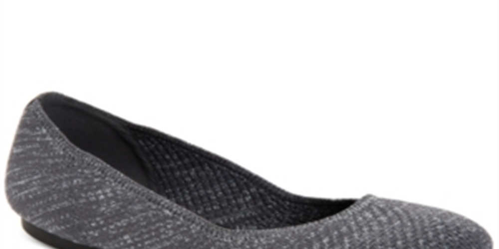 Alfani Women's Tamii Round Toe Ballet Flats Gray Size 9.5 M