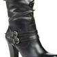 Style & Co Women's Almond Toe Knee High Fashion Boots Black Size 9M