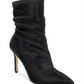 Badgley Mischka Women's Ronnie Fabric Pointed Toe Mid Calf Fashion Boots Black  Size 8 M