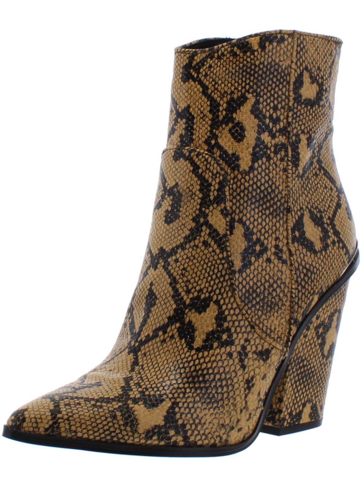 Steve Madden Women's Rarely Western Ankle Boots Brown Size 5