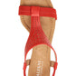 Alfani Womens Vacanzaa 2 Faux Leather Wedge Sandals Red Size 10.5 M