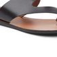 Kenneth Cole Women's Palm Leather Sandal Black Size 7.5 M