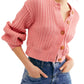 Free People Women's All Yours Cardigan Pink Size Medium
