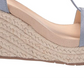 Kenneth Cole Reaction Womens Card Solid T-Strap Espadrille Heels Blue Size 11 M