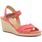 Lucky Brand Women's Margaline Canvas Wedge Espadrilles Orange Size 10 M
