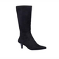 Impo Women's Padded Noland Pointed Toe Kitten Heel Zip up Heeled Boots Black Size 8 M