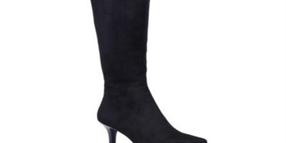 Impo Women's Padded Noland Pointed Toe Kitten Heel Zip up Heeled Boots Black Size 8 M