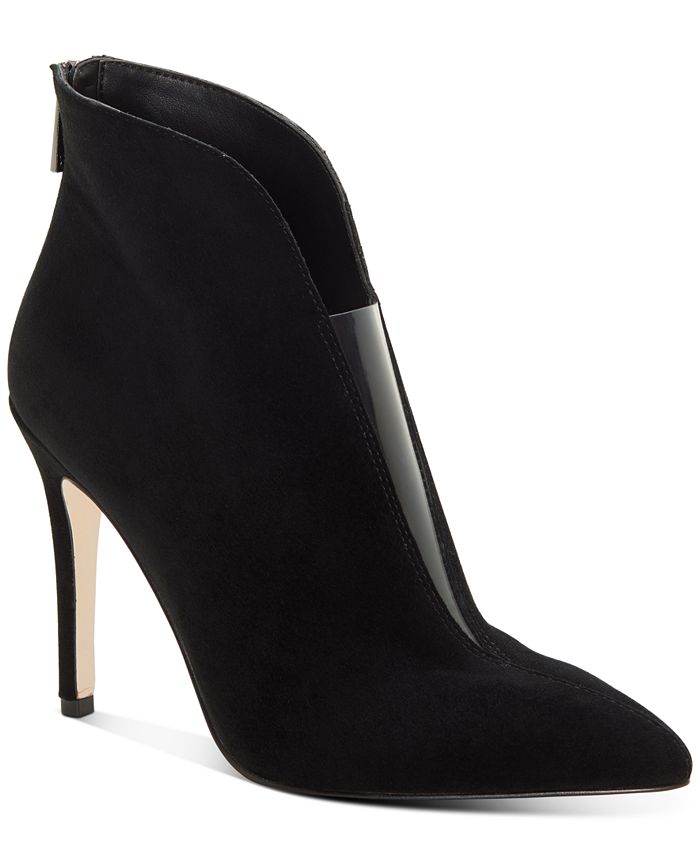 Jessica Simpson Womens Piercie Leather Ankle Booties Black Size 10 M