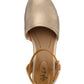 Style & Co. Womens Mailena Faux Leather Wedge Sandals Gold Size 7.5M