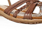 Lucca Lane Women's Seleste Leather Open Toe Ankle Strap Clogs Brown Size 9 M