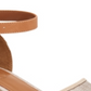 Style & Co. Womens Mailena Faux Leather Wedge Sandals Brown Size 8.5 M