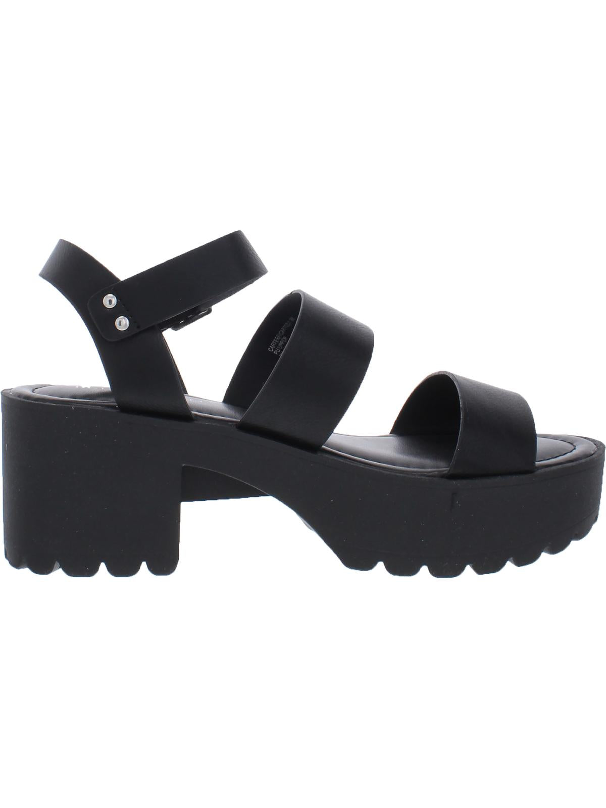 Madden Girl Women's Carterr Platform Sandal Black Size 9 M