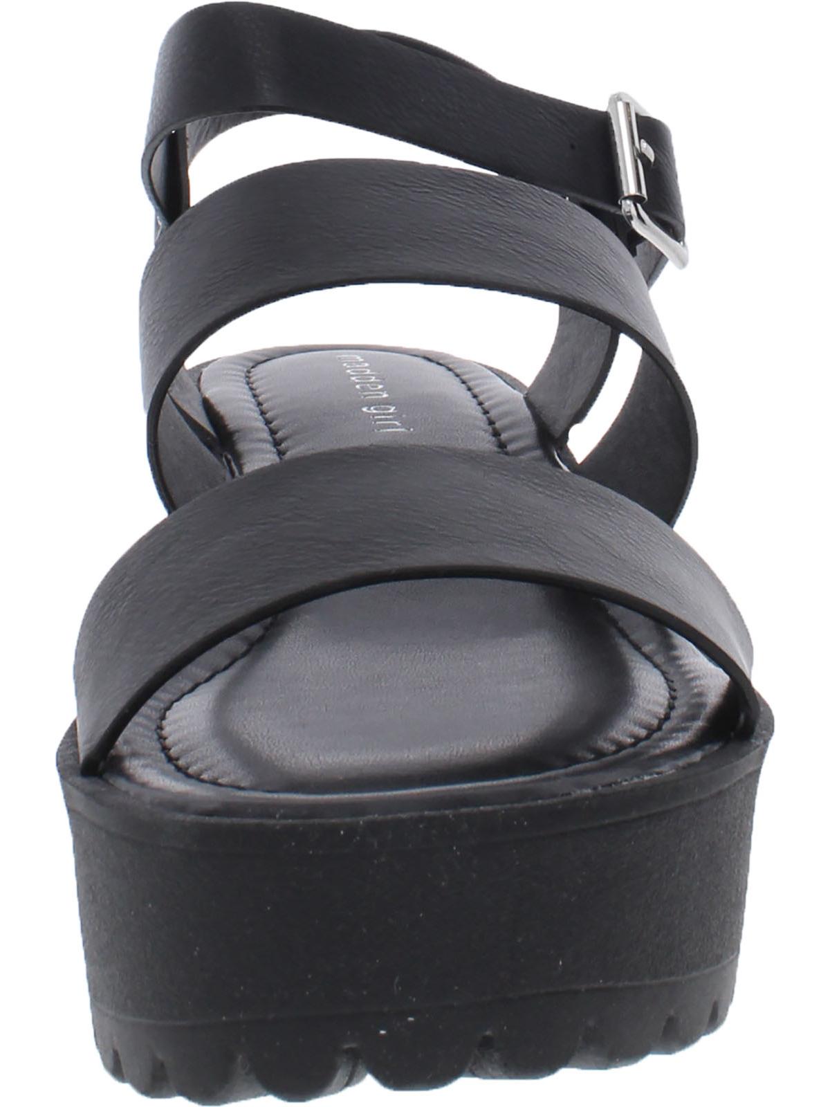 Madden Girl Women's Carterr Platform Sandal Black Size 9 M