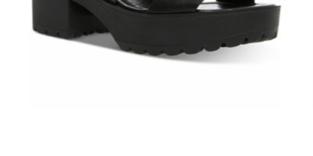 Madden Girl Women's Carterr Platform Sandal Black Size 9 M