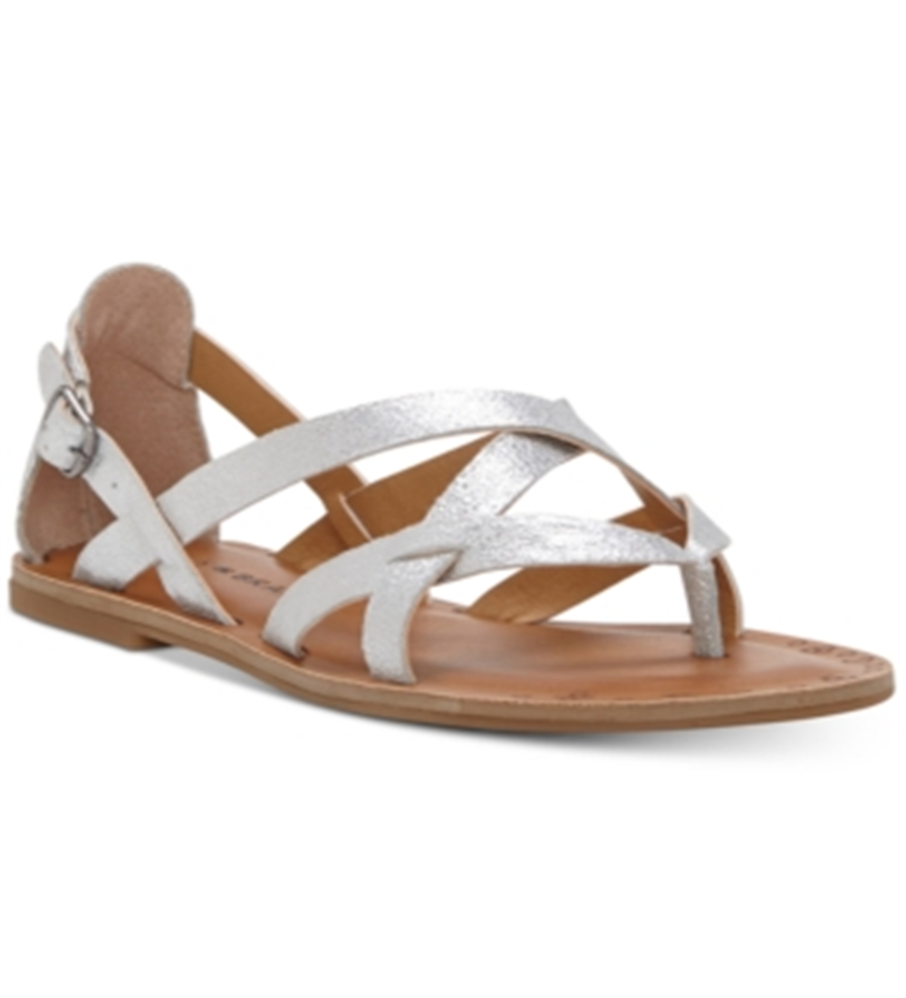 Lucky Brand Women's Ainsley Leather Split Toe Casual Washed Gray Size 9.5