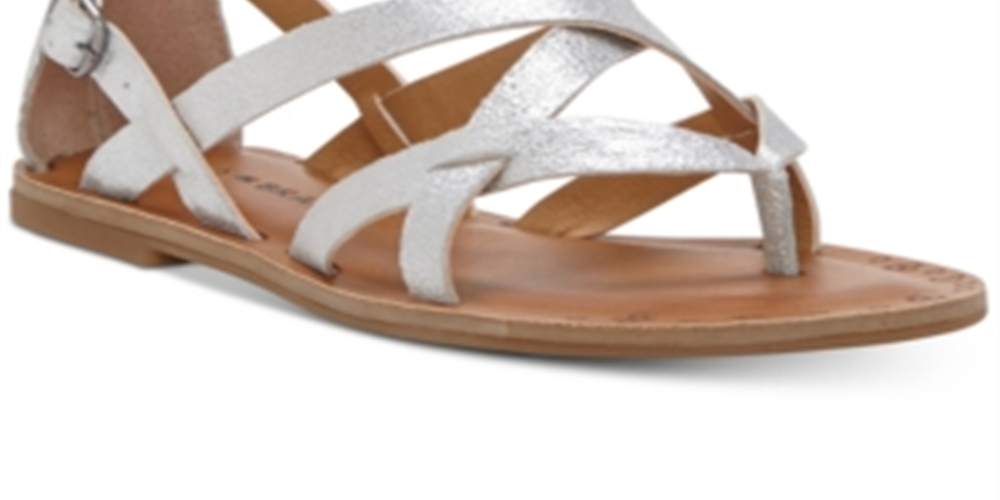 Lucky Brand Women's Ainsley Leather Split Toe Casual Washed Gray Size 9.5
